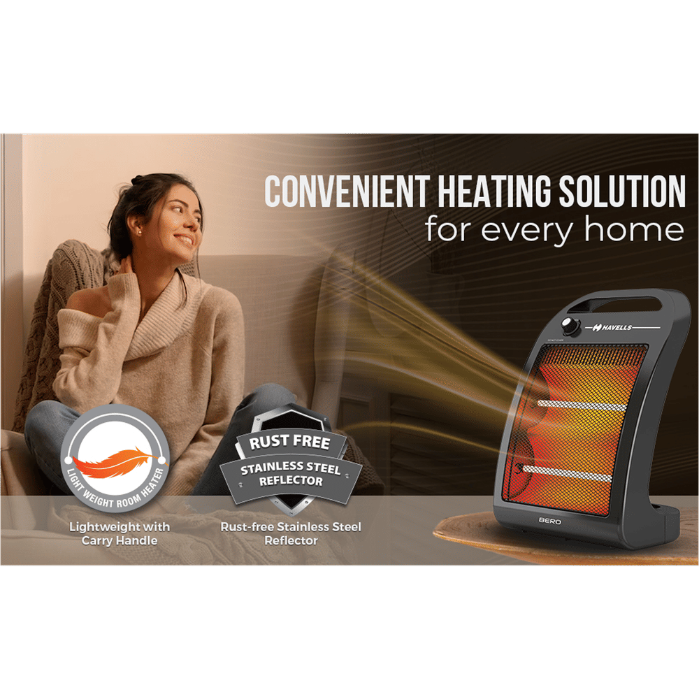 Buy HAVELLS Bero Quartz 800 Watts Heating Tubes Room Heater (Stainless